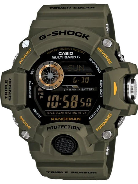 Casio G-Shock RANGEMAN Black Digital Mens Triple Sensor Watch GW9400-3 - Shop at Altivo.com