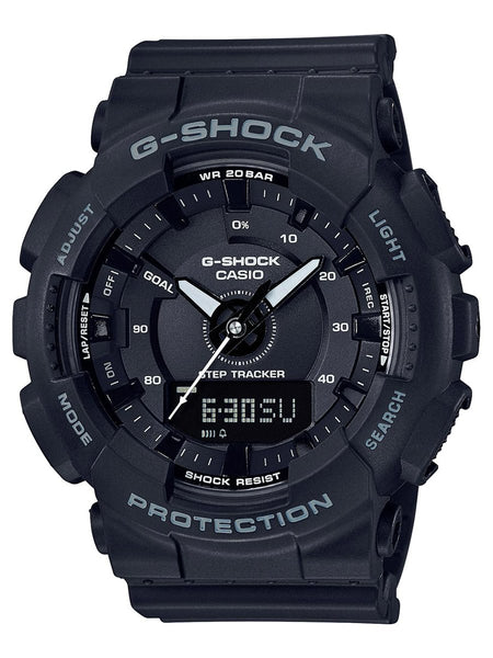 Casio G-Shock S-SERIES Womens Black Ana-Digi Sports Watch GMAS130-1A - Shop at Altivo.com