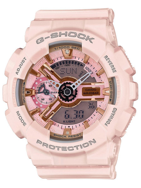 Casio G-Shock S-SERIES Womens Pink Analog Digital Watch GMAS110MP-4A1 - Shop at Altivo.com