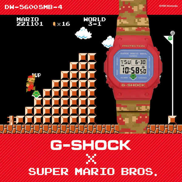 Casio G-Shock SUPER MARIO BROS. Limited Edition Men's watch DW-5600SMB-4 - Shop at Altivo.com