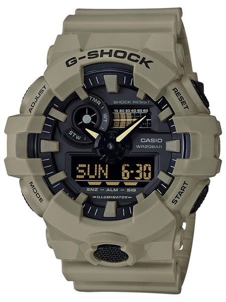 Casio G-Shock UTILITY COLLECTION Ana-Digi Tan Mens Watch GA700UC-5A - Shop at Altivo.com