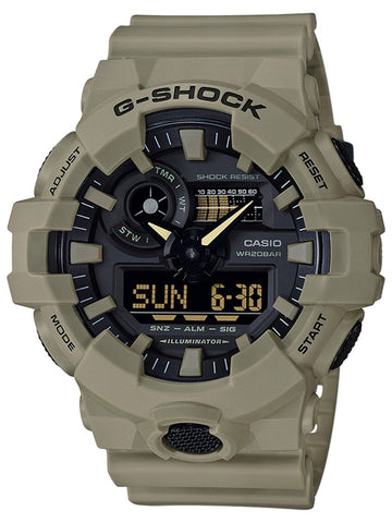 Casio G-Shock UTILITY COLLECTION Ana-Digi Tan Mens Watch GA700UC-5A - Shop at Altivo.com