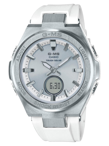 Casio G-Steel G-MS Ana-Digi White & Silver Womens Watch MSGS200-7A - Shop at Altivo.com
