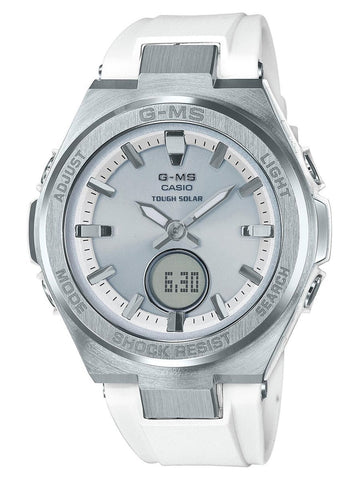 Casio G-Steel G-MS Ana-Digi White & Silver Womens Watch MSGS200-7A - Shop at Altivo.com