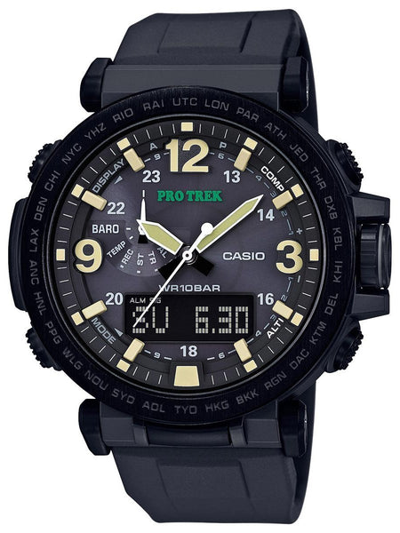 Casio PRO TREK Triple Sensor V3 Mens Black Watch PRG600Y-1 - Shop at Altivo.com