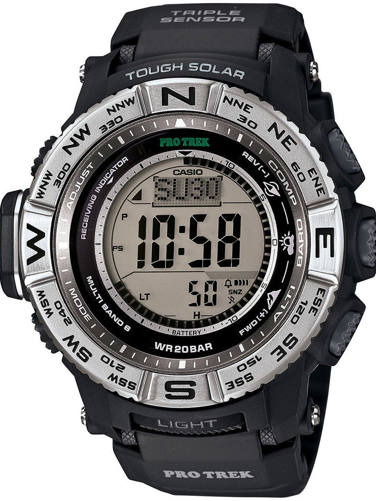  Casio Protrek Tough Solar Powered Environmentally Friendly  Biomass Outdoor Sports Watch with Altimeter, Barometer, Compass, and  Thermometer Style PRW-61-1. : Patio, Lawn & Garden
