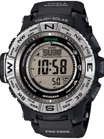 Casio ProTrek Triple Sensor Tough Solar Mens Outdoor Watch PRW3500-1 - Shop at Altivo.com