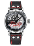Dogfight PIN-UP COLLECTION " Gentle Courage " Black Leather Mens Pilot Watch DF0042 - Shop at Altivo.com