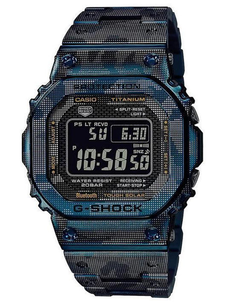 G-Shock FULL METAL TITANIUM Blue Camouflage Mens Watch GMWB5000TCF-2 - Shop at Altivo.com