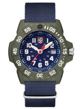 Luminox 3500 Series NAVY SEAL Green w/ Blue Nylon Mens Watch XS.3503.ND - Shop at Altivo.com