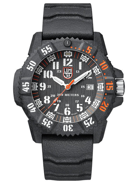 Luminox MASTER CARBON SEAL 3801 Series Mens Black Rubber Watch XS.3801.C - Shop at Altivo.com