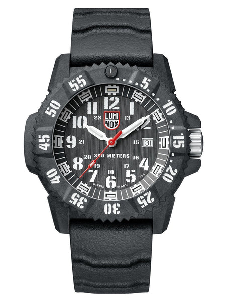 Luminox MASTER CARBON SEAL 3801 Series Mens Black Rubber Watch XS.3801.L - Shop at Altivo.com