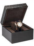 Roberto Cavalli SNAKE Womens Black Leather Rose Gold Watch RV1L069L0046 - Shop at Altivo.com