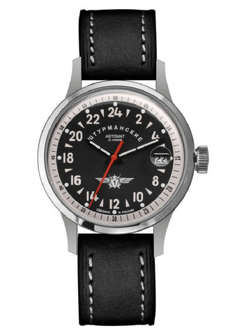Sturmanskie OPEN SPACE 24-HOUR Automatic Black Watch 2431-1765934 - Shop at Altivo.com