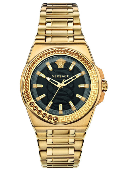 Versace CHAIN REACTION 40 mm - Midsize Steel Gold Plated Watch VEHD00520 - Shop at Altivo.com