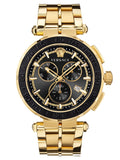Versace Greca Chronograph - watch - Black / Gold - VEZ300721 - Shop at Altivo.com
