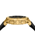 Versace SPORT TECH Mens Chronograph BLACK Dial, YG IP, Black Silicon Strap - Watch VE3E00321 - Shop at Altivo.com