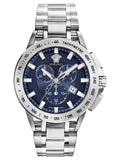 Versace SPORT TECH Mens Chronograph BLUE Dial Stainless Steel Bracelet Watch VE3E00521 - Shop at Altivo.com