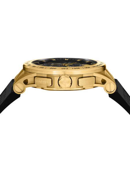 Versace SPORT TECH Mens Chronograph Black/Yellow Gold Watch VE3E00321 - Shop at Altivo.com