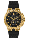 Versace SPORT TECH Mens Chronograph Black/Yellow Gold Watch VE3E00321 - Shop at Altivo.com