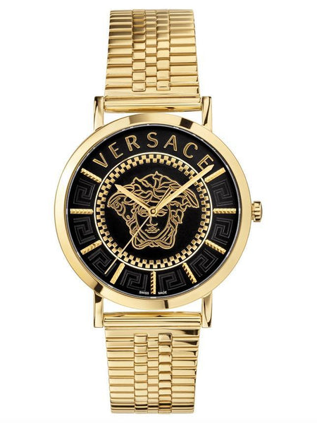 Versace V Essential - watch - Gold / Black - VEJ400521 - Shop at Altivo.com