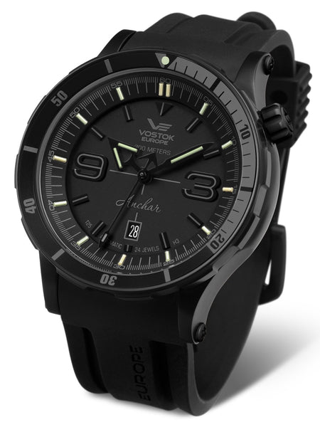 Vostok-Europe ANCHAR All Black Automatic Mens Diving Watch NH35A-510C553 - Shop at Altivo.com