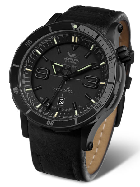 Vostok-Europe ANCHAR All Black Automatic Mens Diving Watch NH35A-510C553 - Shop at Altivo.com