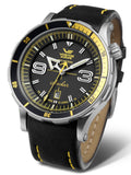 Vostok-Europe ANCHAR Black/Yellow Automatic Mens Diving Watch NH35A-510A522 - Shop at Altivo.com