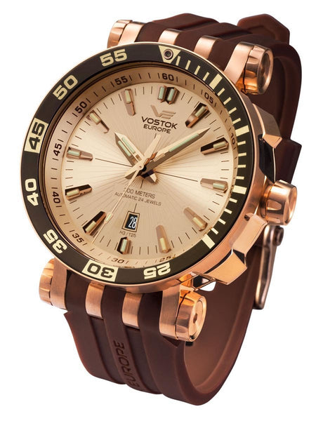 Vostok-Europe ENERGIA 2 Automatic Rose Gold Diver Watch NH35-575B281 - Shop at Altivo.com