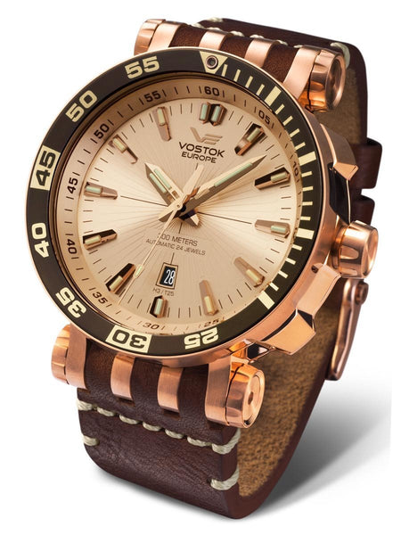 Vostok-Europe ENERGIA 2 Automatic Rose Gold Diver Watch NH35-575B281 - Shop at Altivo.com
