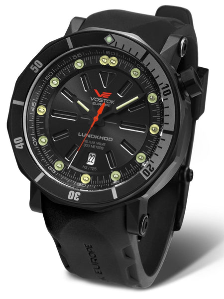 Vostok-Europe LUNOKHOD 2 AUTOMATIC Tritium Tube Mens Black Watch NH35A/6204208 - Shop at Altivo.com