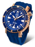 Vostok-Europe MRIYA AUTOMATIC Mens Blue Rose Gold Leather Watch NH35-5559232 - Shop at Altivo.com