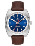 Zodiac Grandhydra Blue Dial Swiss Quartz Brown Leather Watch ZO9955 - Shop at Altivo.com